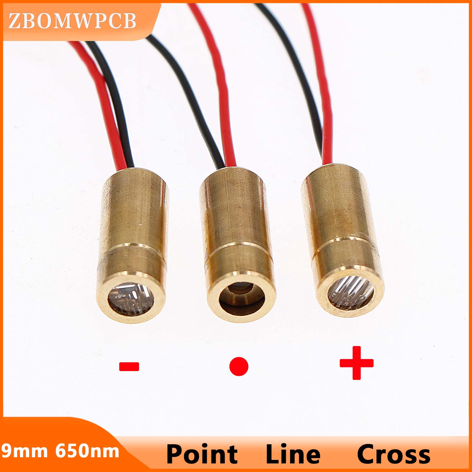 Industrial Laser Line Module - 3pcs 650nm Laser Point /Line/Cross Red