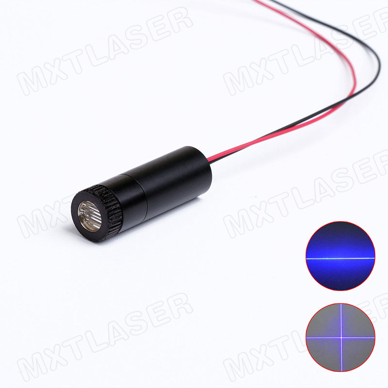 Industrial Laser Line Module - D12x45mm Focusable 405nm 1mW--100mW Violet Blue