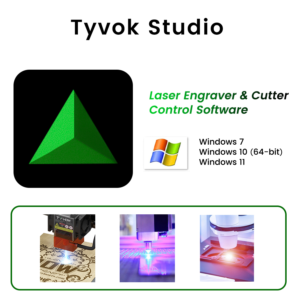 Industrial Laser Solutions - TyvokStudio Control Software Laser Engraver Cutter