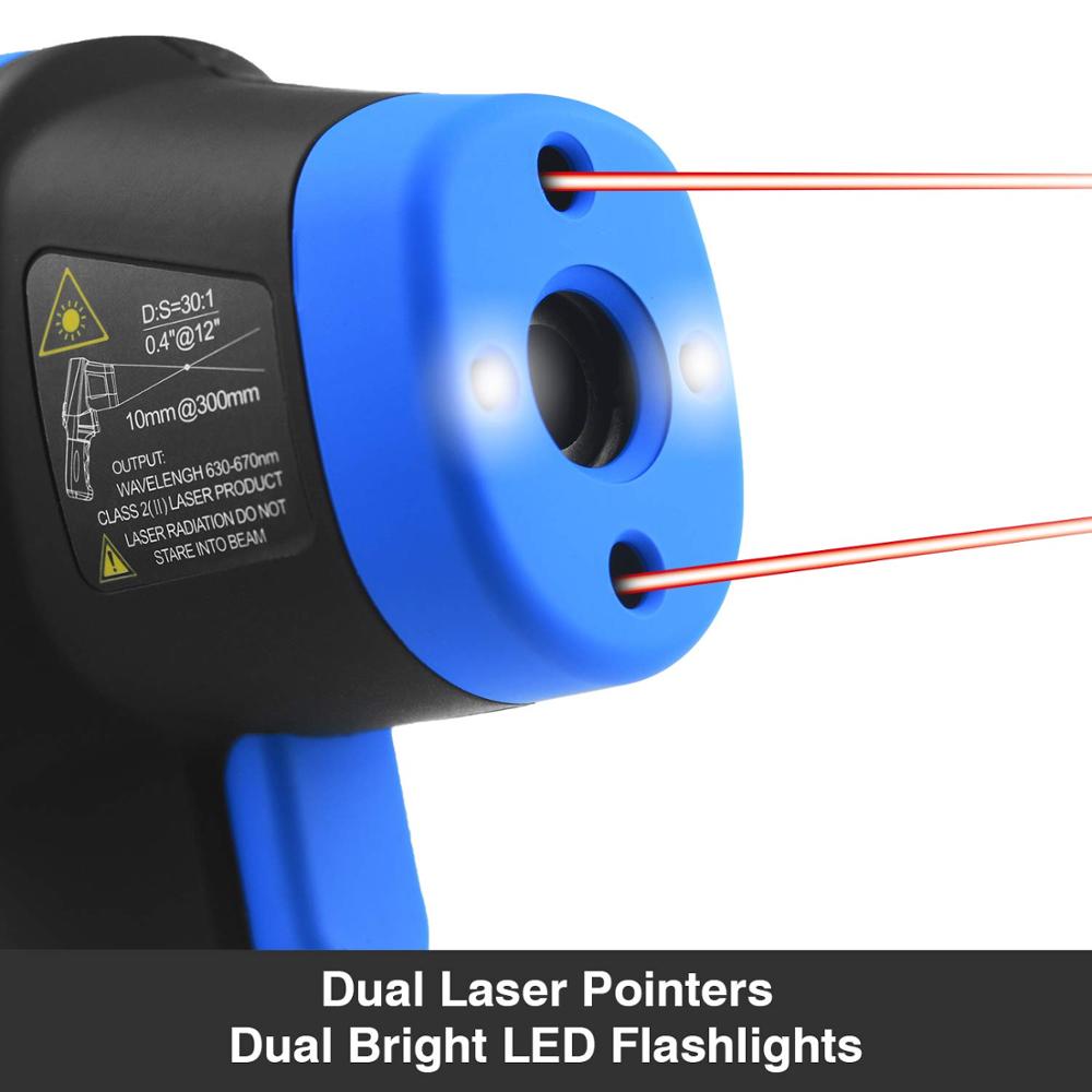 -50℃ to 1500℃ Laser Thermomete - Industrial Laser Temperature Gun review and price