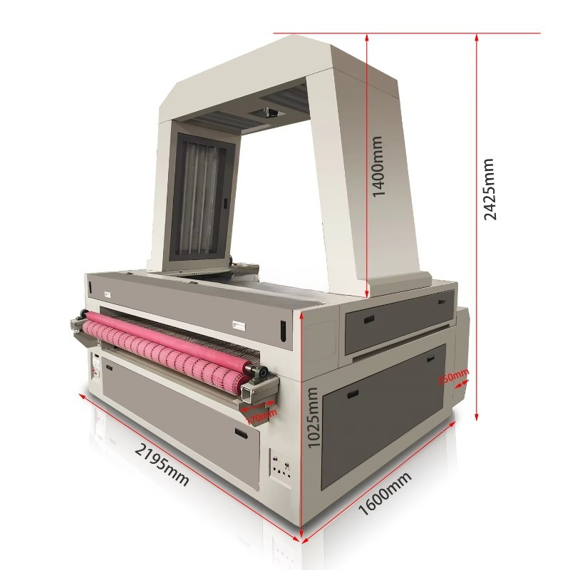 1610 CCD Camera Laser Cutting  - Industrial Laser Fabric Cutting Machine review and price