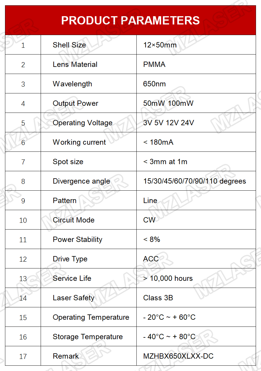 Compact Red Line Laser Diode M - Industrial Laser Line Module review and price