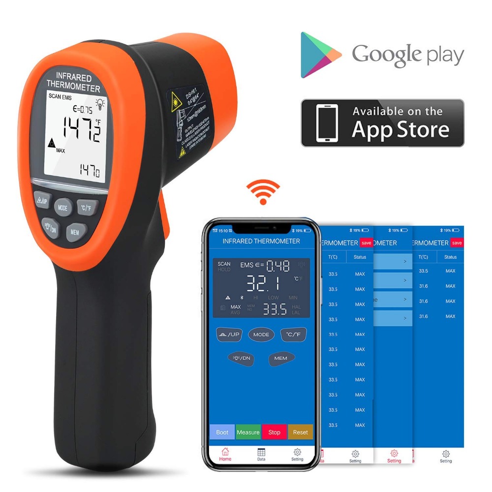 BTMETER Digital Pyrometer Non- - Industrial Laser Temperature Gun review and price