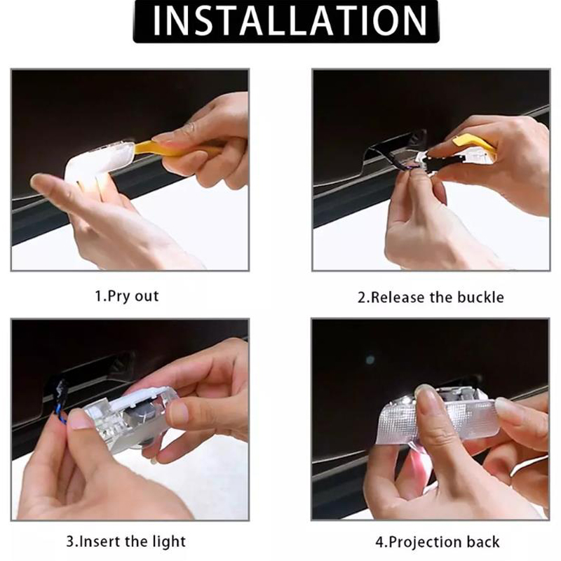 2Pcs Car LED Door Welcome Warn - Industrial Laser Projection review and price