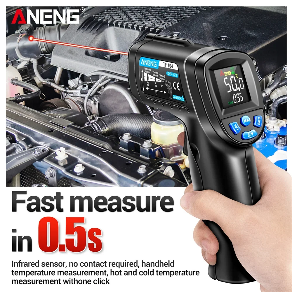 Infrared Thermometer Industria - Industrial Laser Temperature Gun review and price
