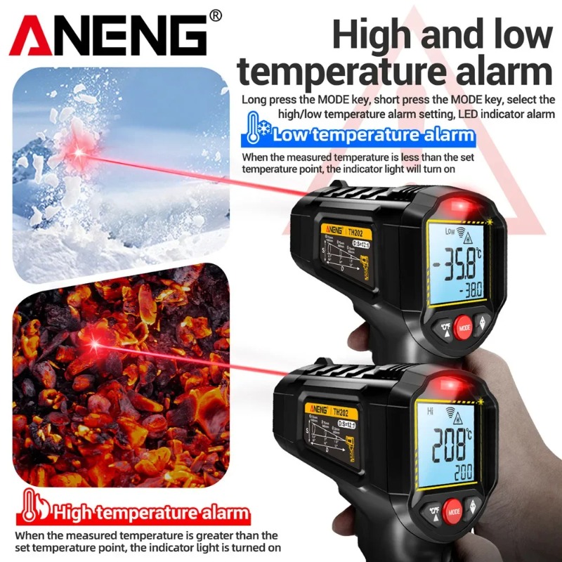 ANENG TH202 Non-contact Infrar - Industrial Laser Temperature Gun review and price