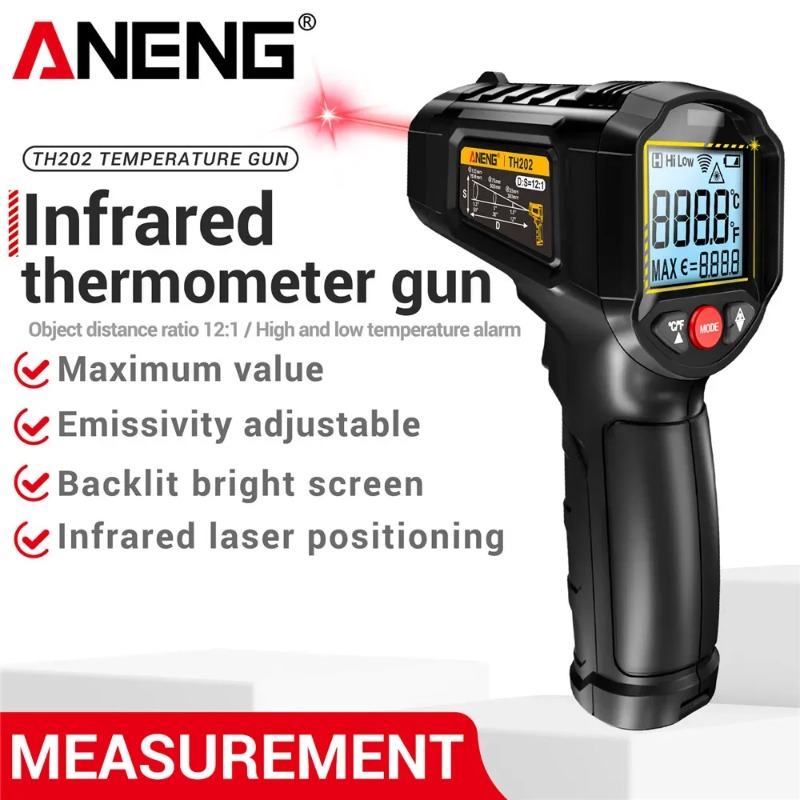 ANENG TH202 Non-contact Infrar - Industrial Laser Temperature Gun review and price
