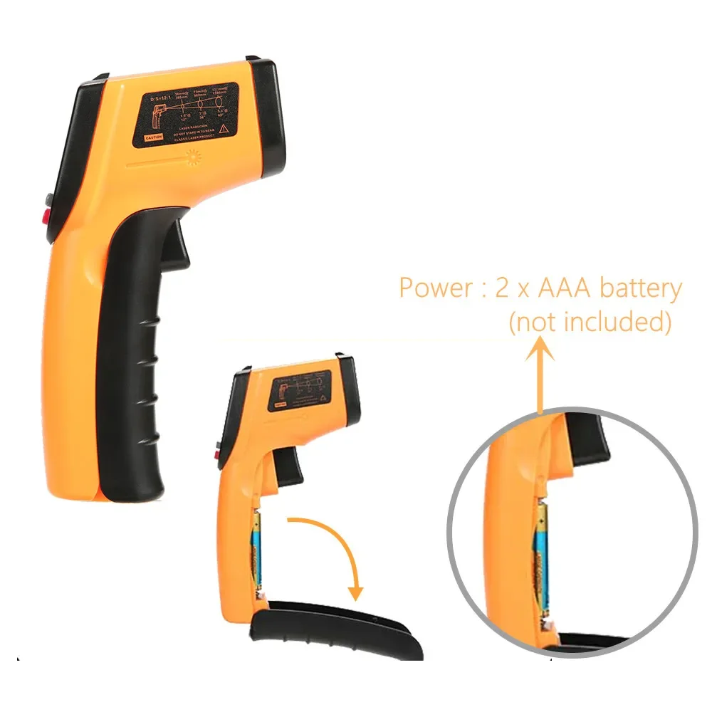 Portable Infrared Thermometer  - Industrial Laser Temperature Gun review and price